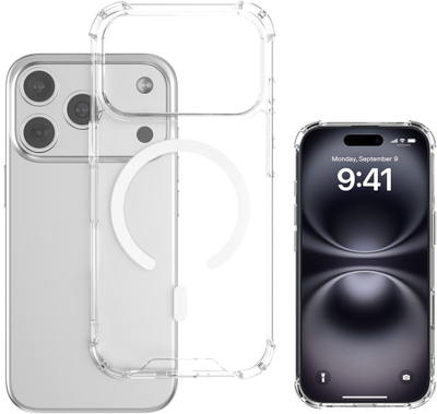 Kapak 4smarts Hybrid Case Ibiza për iPhone 17 Pro, MagSafe, transparent