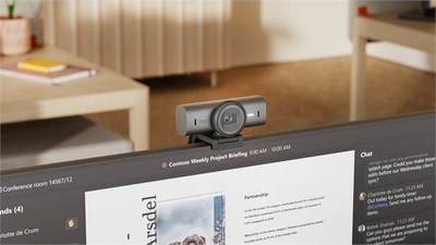 Веб-камера Logitech MX Brio 705, 4K, за бизнис, графит сива
