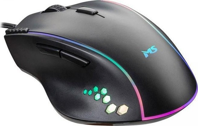 Жичен гејминг глушец MS Nemesis C370, 7200 DPI, RGB LED, црн