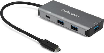 HUB USB C StarTech HB31C3A1CPD3, 4 porta, 10Gbps, gri