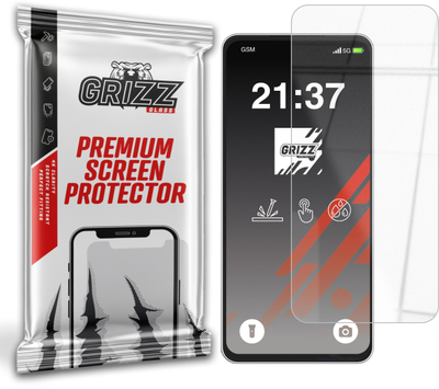 Xham mbrojtës Grizz HybridGlass për Samsung Galaxy F06 5G, 9H, transparent
