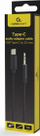 Kabllo audio Gembird USB Type-C në 3.5 mm, 1.5 m, e zezë