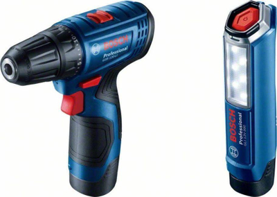 Trapano vidhosës Bosch GSR 120-LI, 12V, 2x 2Ah, blu