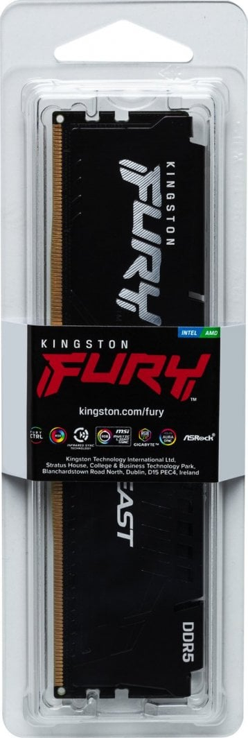 Memorie Kingston Fury Beast, DDR5, 32 GB, 6000 MHz, CL30, KF560C30BBE-32
