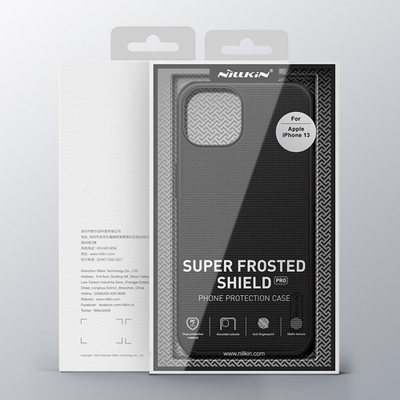 Заштитна маска за телефон Nillkin Super Frosted Pro, за iPhone 13, пластична, црвена