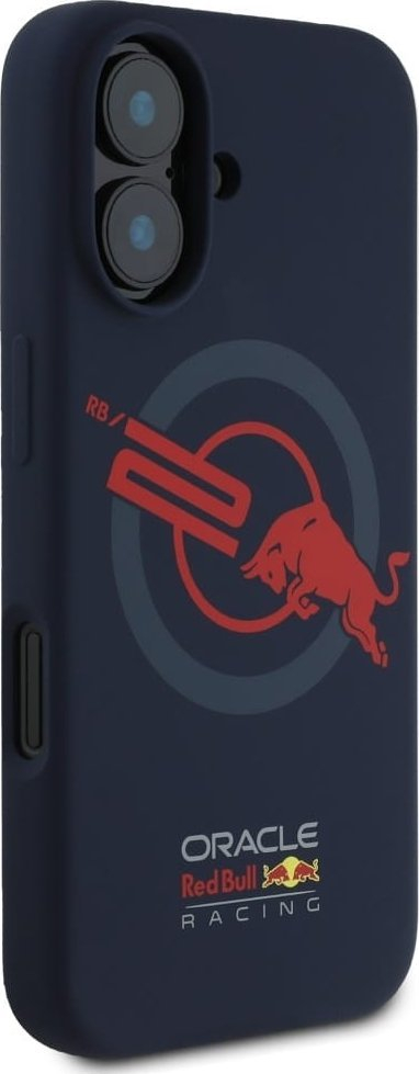 Mbulesë telefoni Red Bull HC Silicone ORBR20 për iPhone 16, MagSafe, silikoni, blu navy