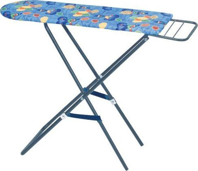 Dërrasë hekurosjeje lodër Klein Toys Metal Wood, që paloset, me lartësi që rregullohet, blu