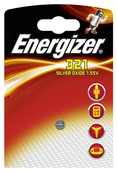 Bateri ore Energizer 321 SR65, Silver Oxide, 1.55V, ngjyrë argjendi
