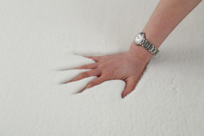 Tapet Heinner Shaggy Soft Carpet, 160x230 cm, poliester pambuk, i bardhë