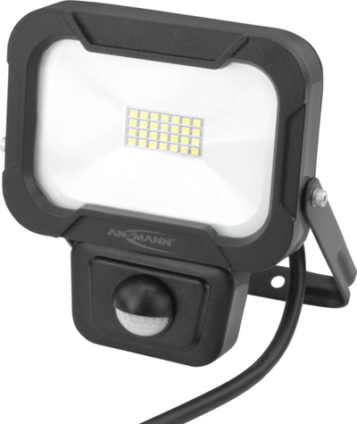 Prozhektor muri LED Ansmann WFL800S, 10W, me sensor levizjeje, i zi