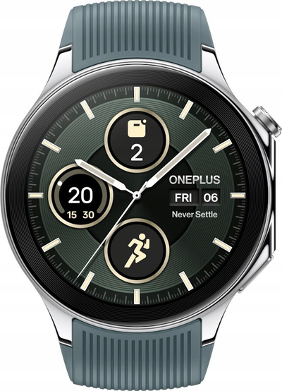 Ora e zgjuar OnePlus Watch 2 OPWWE231, GPS, 32GB, çelik i argjendtë