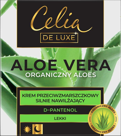 Krem fytyre Celia De Luxe Aloe Vera, antirrudhë, hidratues, 50ml