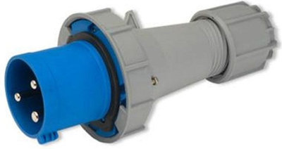 Prizë portative Power Twist 63A 3P, 230V, IP67, blu