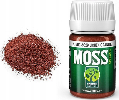 Material dekorativ Ammo A.MIG8829 Sprinkle Moss Lichen, 35ml, portokalli