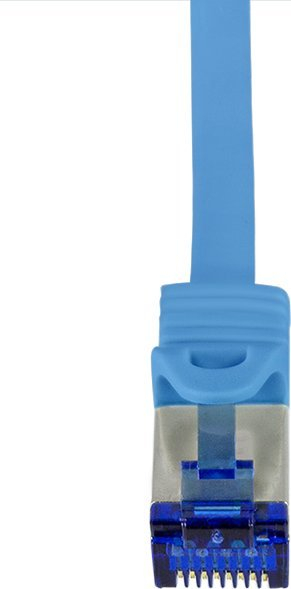 Kabllo rrjeti LogiLink C6A026S, RJ45 CAT 6A S/FTP, 0.5m, blu