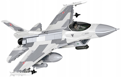 Set ndërtimi Cobi Armed Forces F-16C Fighting Falcon 5910, 463 pjesë, shkalla 1:48, gri