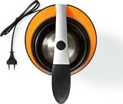 Цедалка за агруми Nedis Citrus Juicer Press, 160W, инокс млазник со заштита од капење, црна