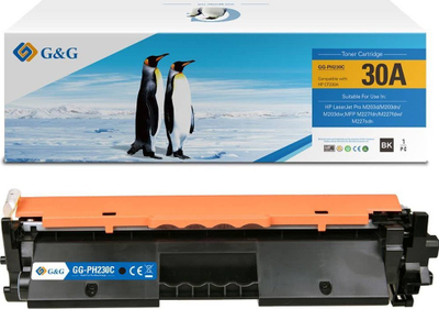 Toneri G&amp;G NT-PH230C, që shkon për HP 30A CF230A, 1600 faqe, i zi