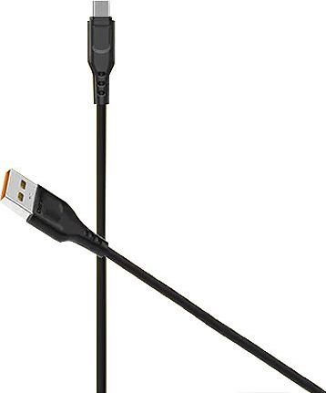 Kabllo USB Micro Denmen D01V B, 1 m, 2.4A, e zezë