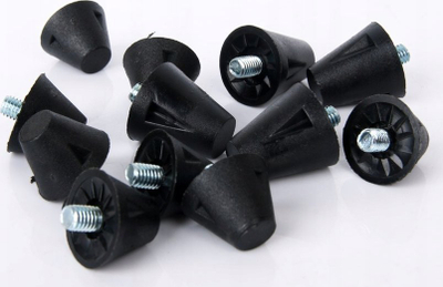 Шрафови за копчиња за футбалски копачки R-GOL WK1213, TPU, 12x13mm, сиви