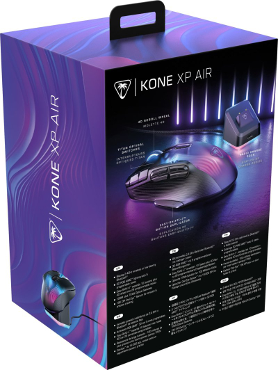 Maus gaming Roccat Kone XP Air, pa kabllo, programueshëm, i zi