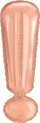 Balon folie Amscan Question Mark SuperShape, me formë pikëpyetjeje, rose gold