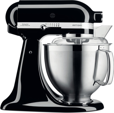 Mиксер планетарен KitchenAid Artisan 5KSM185PSEOB, 4.8L, 300W, црн Onyx