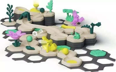 Set pistë mermeri Ravensburger GraviTrax Junior My Jungle, set fillestar, temë xhungël, shumëngjyrësh