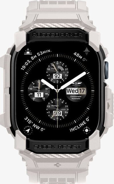 Rrip me mbrojtëse Spigen Rugged Armor Pro për orën Apple Watch Series 10 42mm, TPU, Dune Beige