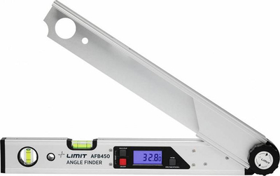 Këndmatës digjital Limit AFB450, ekran LCD, matje deri 225°, gri
