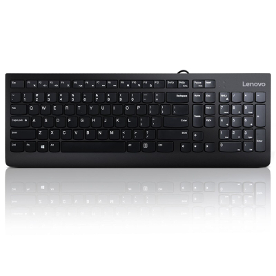 Tastierë Lenovo 300 GX30M39655, ergonomike, e zezë