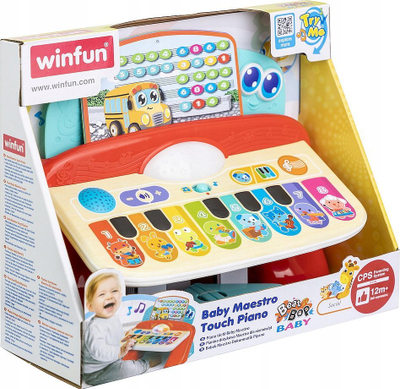 Детско пијано Baby Piano, со сензор на допир, со музички светла, повеќебојно