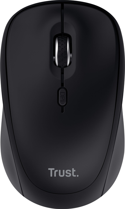 Maus Trust Yvi+, wireless RF edhe Bluetooth, 1600 DPI, i zi