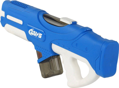 Pistoletë uji elektrike Leantoys Large, 750ml, me syze mbrojtëse, blu e bardhë