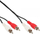 Kabllo Intos RCA (Cinch) x2 RCA (Cinch) x2, 1 m, e zezë (89933C)