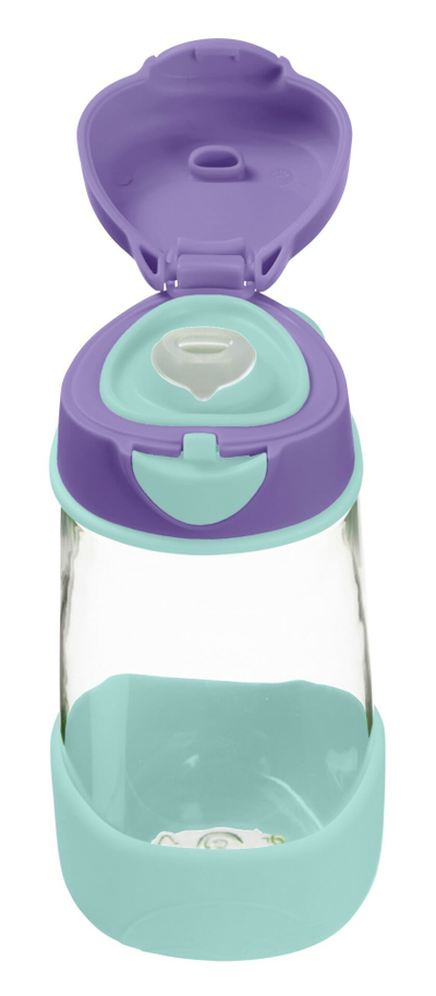Shishe sportive b.box Tritan, 450ml, me pipë silikoni, gri