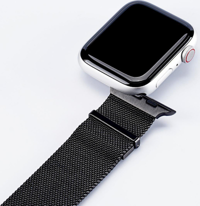 Rrip ore Apple Dux Ducis Magnetic Milanese, çelik inox, 42–49mm, ngjyrë e zezë