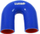 Gyp silikoni TurboWorks Pro, 180°, 45mm, blu