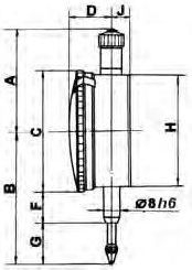 Gedema Индикатор за мерење, 10 mm, 0.01 mm Очитување