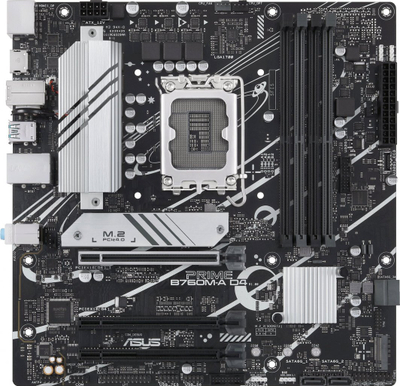 Pllakë amë ASUS Prime B760M-A D4-CSM, Intel B760, Socket 1700, 4 slota, ATX