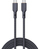 Kabllo Aukey, USB C / USB C, 1.8 m, e zezë