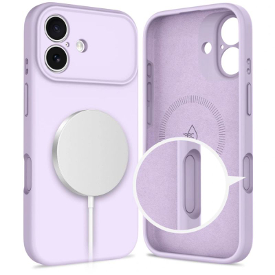Kapak telefoni Tech-Protect Silicone MagSafe, për iPhone 17, lejla