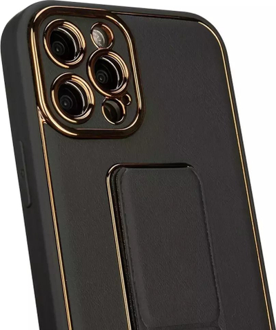 Kapak mbrojtës me këmbëz për iPhone 12 Pro, silikon, blu