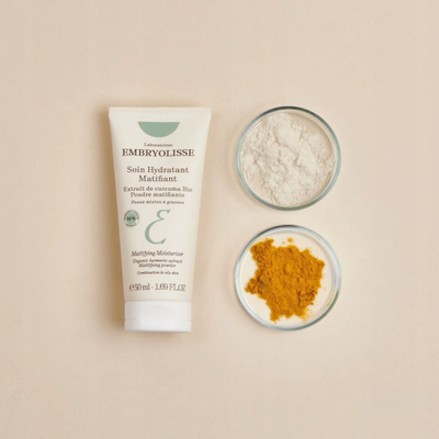 Krem fytyre Embryolisse Mattifying Moisturizer, hidratues dhe matifikues, 50ml, i bardhë