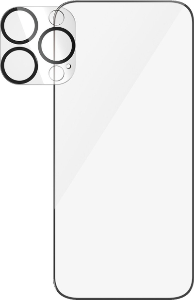 Mbrojtës ekrani PanzerGlass 2‑in‑1 për iPhone 15 Pro, Ultra‑Wide Fit, EasyAligner, transparent