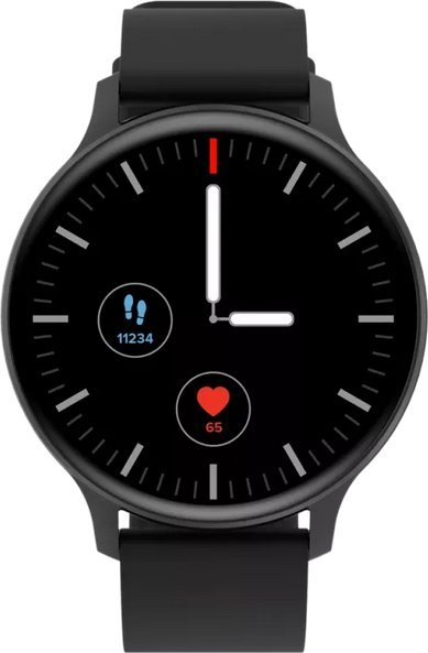 Smartwatch Canyon Badian SW-68, ekran me prekje, rrip silikoni, i zi