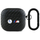 Mbështjellës BMW M Metal Logo për AirPods 4, teksturë karbon, me karabinë, i zi