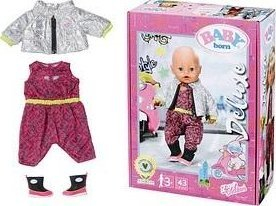 Set gjanash për kukulla Zapf Creation BABY born City Deluxe Scooter, për kukulla 43 cm, me shumë ngjyra