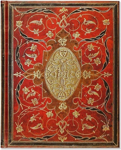 Fletore Peter Pauper Press Large Notebook Bordeaux, 192 faqe, e kuqe bordo