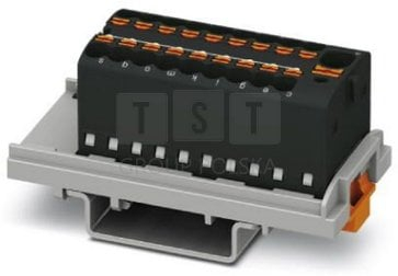 Bllok shpërndarës Phoenix Contact PTFIX, 19 dalje, 2.5mm², 17.5A, 500V, i zi